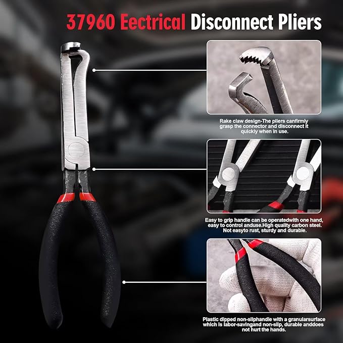 GripMaster™ 3-Piece Electrical Disconnect Pliers Set